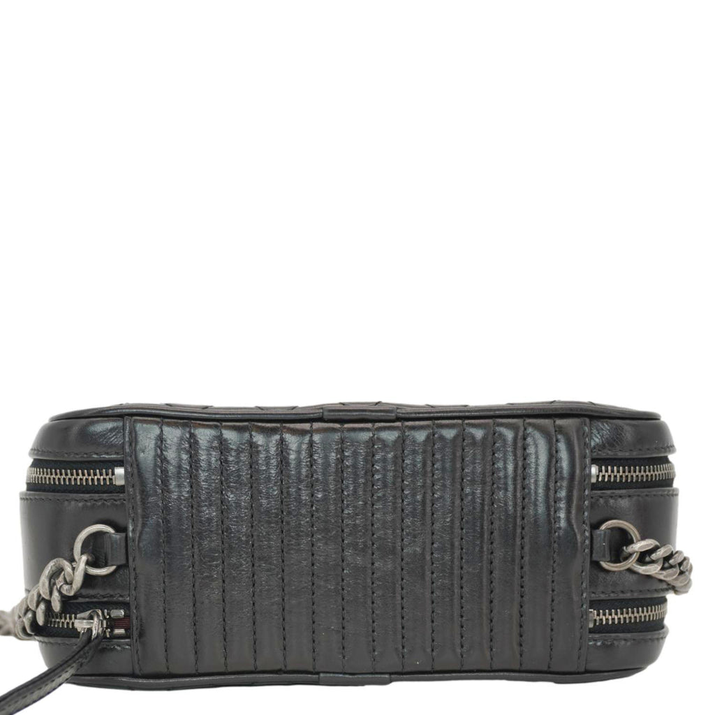 Chanel Coco Boy Small Quilted Lambskin Camera Case Crossbody Bag Black