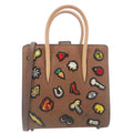 CHRISTIAN LOUBOUTIN Paloma Small Patches Leather Top Handle Crossbody Bag Brown