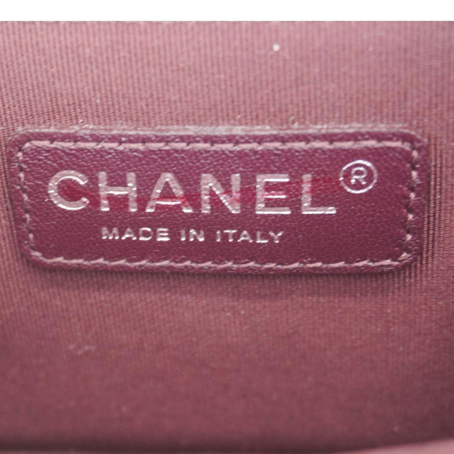 Chanel Coco Boy Small Quilted Lambskin Camera Case Crossbody Bag Black
