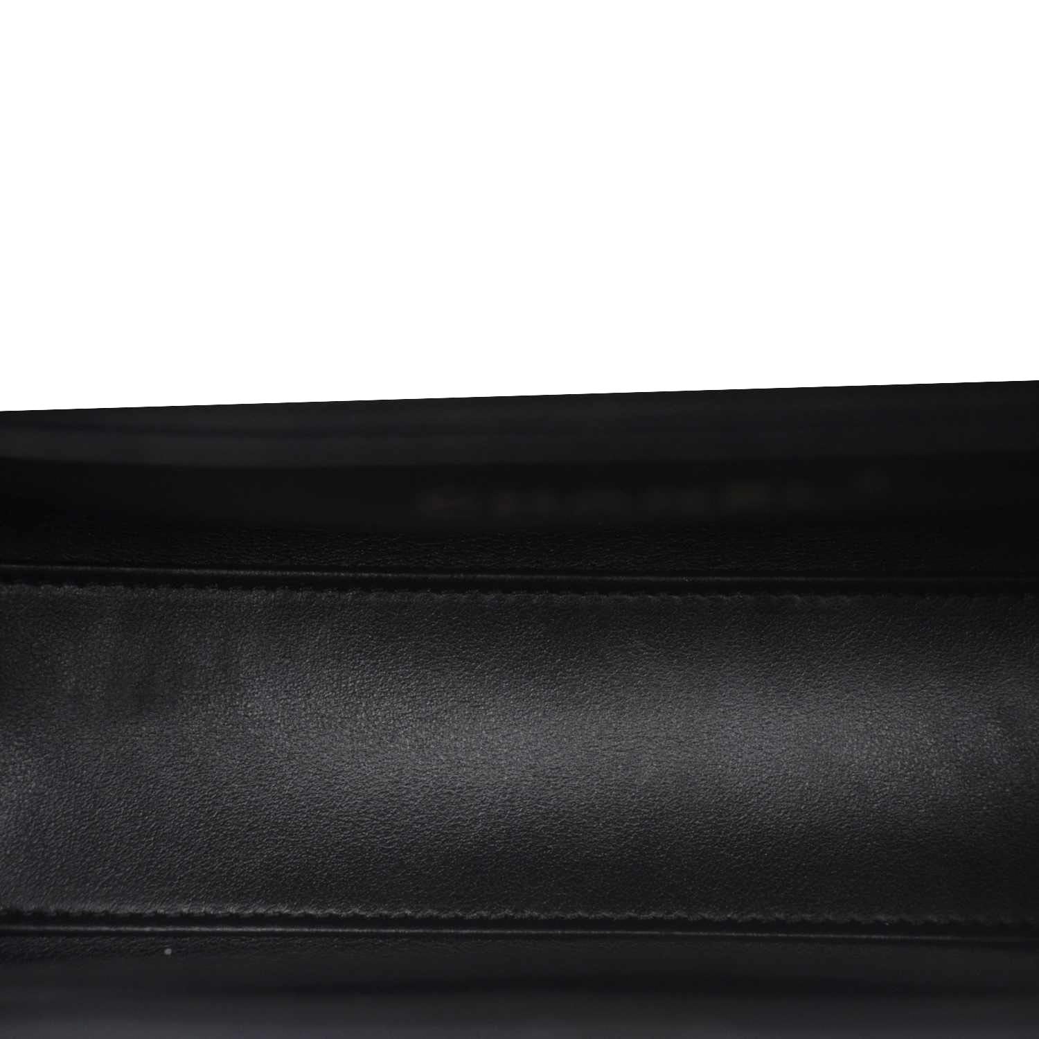 Chanel Kelly Nano Quilted Aged Calfskin Leather Top Handle Shoulder Bag Black