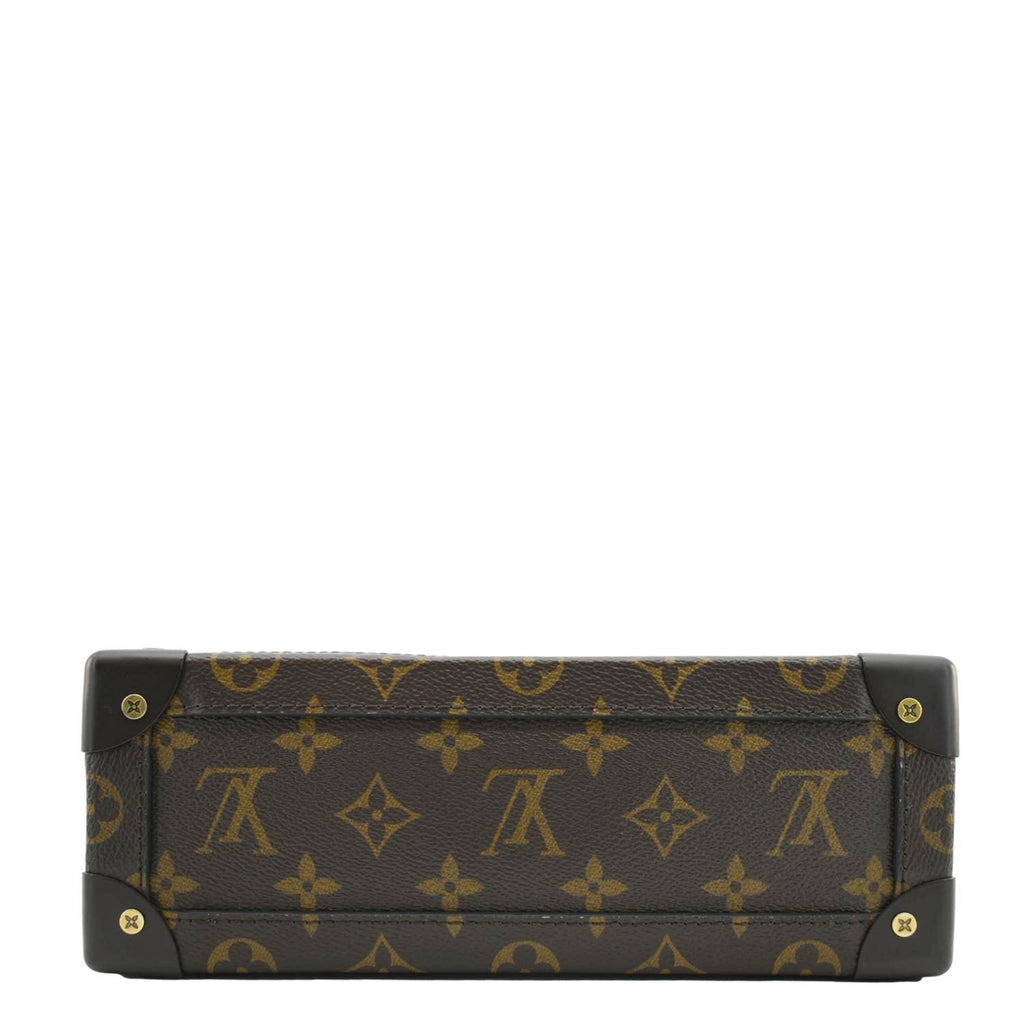 LOUIS VUITTON Chess Soft Trunk Monogram Canvas Crossbody Bag Brown