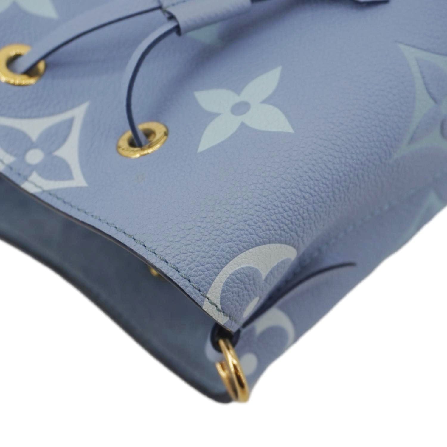 LOUIS VUITTON NeoNoe BB Monogram Empreinte Shoulder Bag Summer Blue