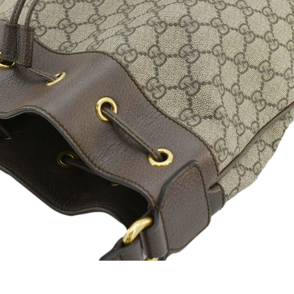 GUCCI Ophidia Gucci Supreme Canvas Bucket Bag Beige 540457