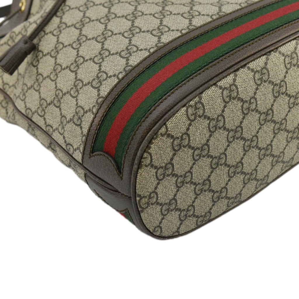 GUCCI Ophidia Gucci Supreme Canvas Bucket Bag Beige 540457