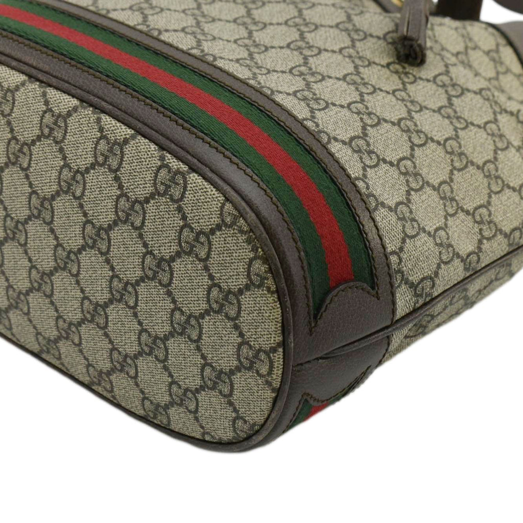 GUCCI Ophidia Gucci Supreme Canvas Bucket Bag Beige 540457