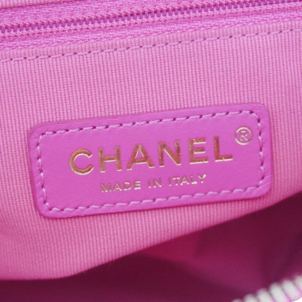 Chanel Multi Chain Quilted Caviar Leather Backpack Pink