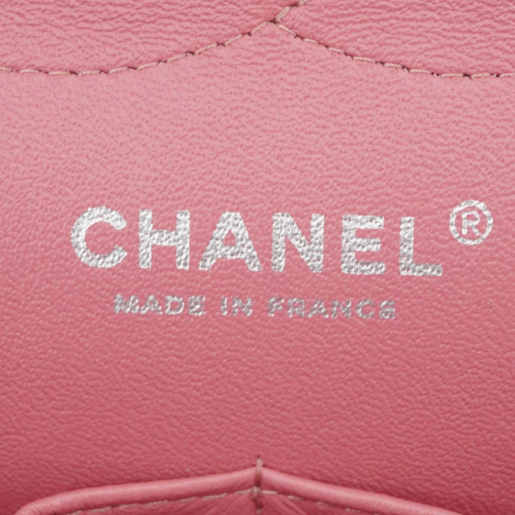 Chanel Classic Double Flap Jumbo Quilted Leather Crossbody Bag Pink