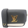 LOUIS VUITTON Lockme Tender Grained Calfskin Leather Shoulder Bag Black