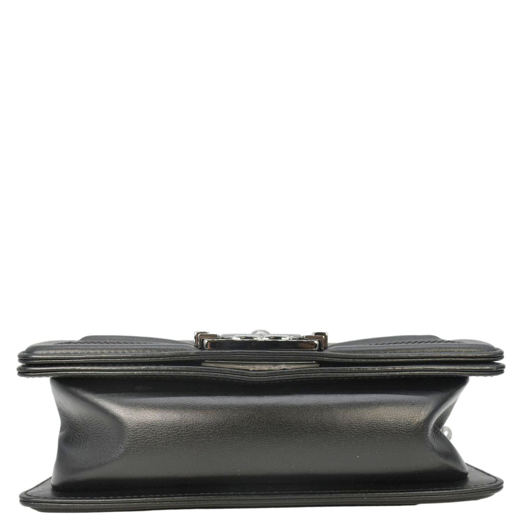 Chanel Boy Small Leather Shoulder Bag Black