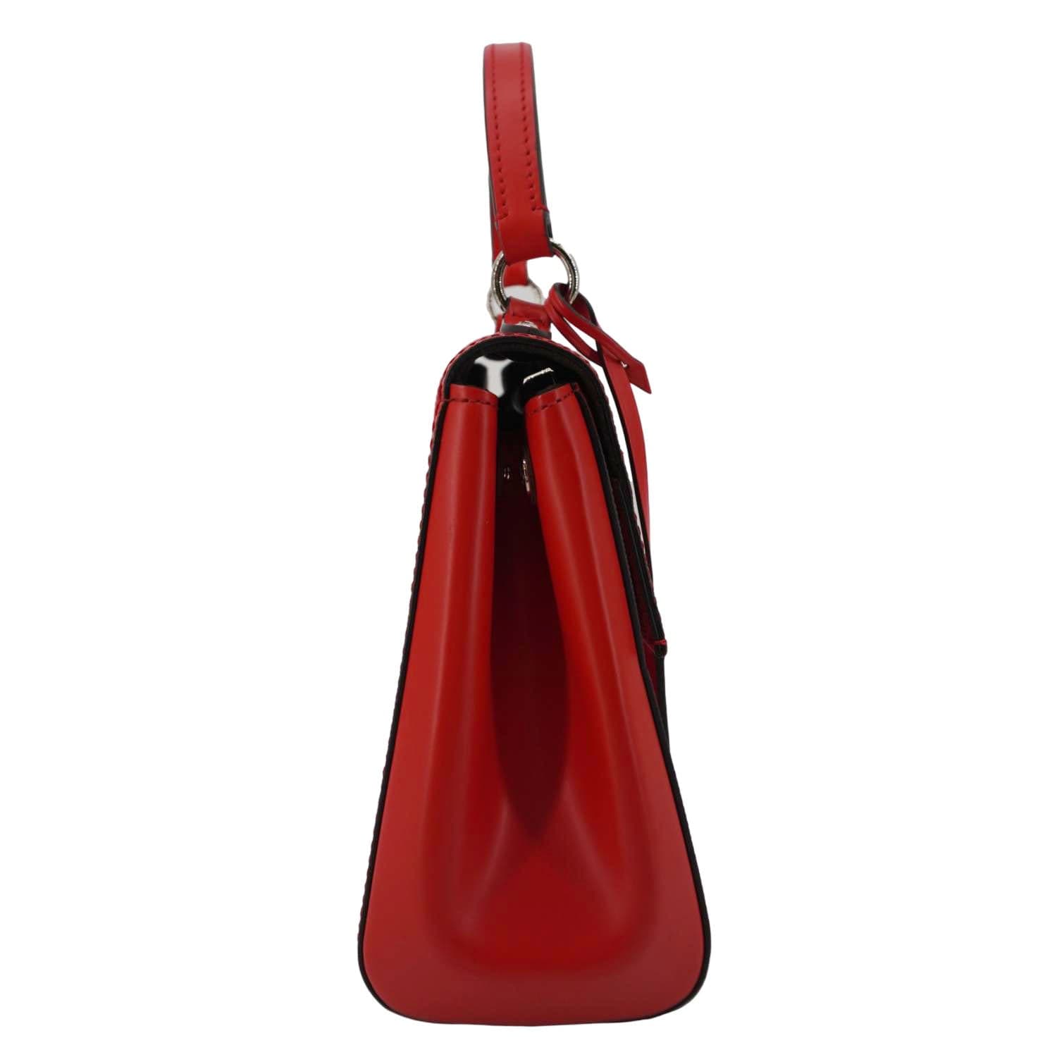 LOUIS VUITTON Cluny BB Epi Leather Top Handle Crossbody Bag Red