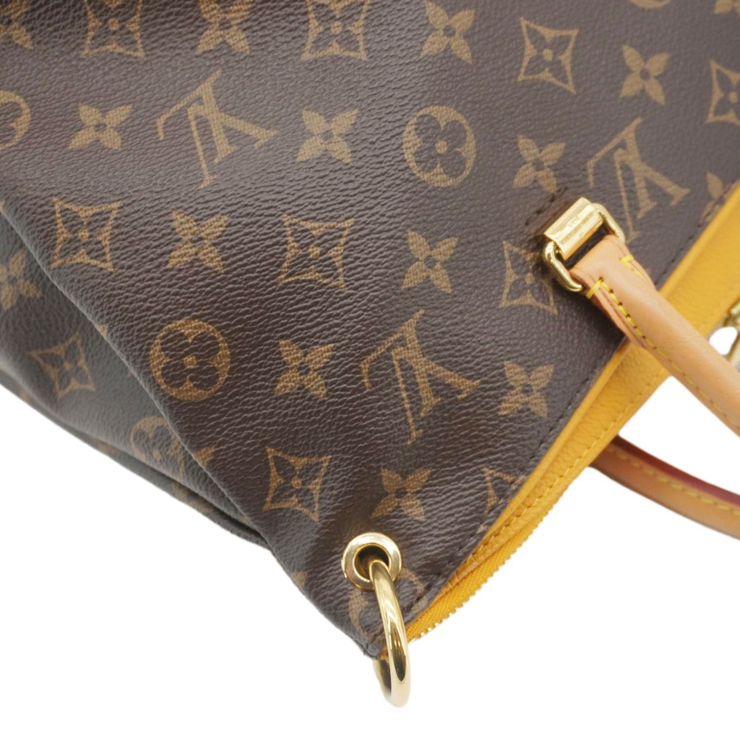 LOUIS VUITTON Pallas Monogram Canvas Crossbody Bag Saffron