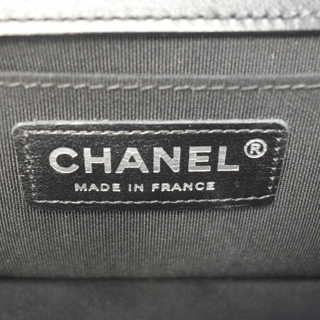 Chanel Boy Small Leather Shoulder Bag Black
