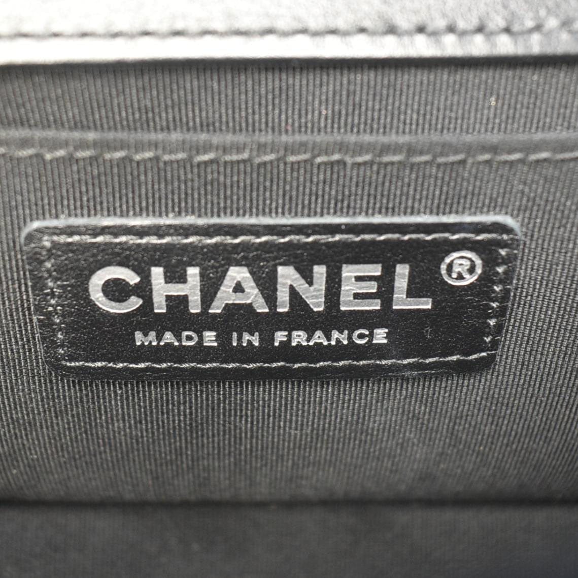 Chanel Boy Small Leather Shoulder Bag Black
