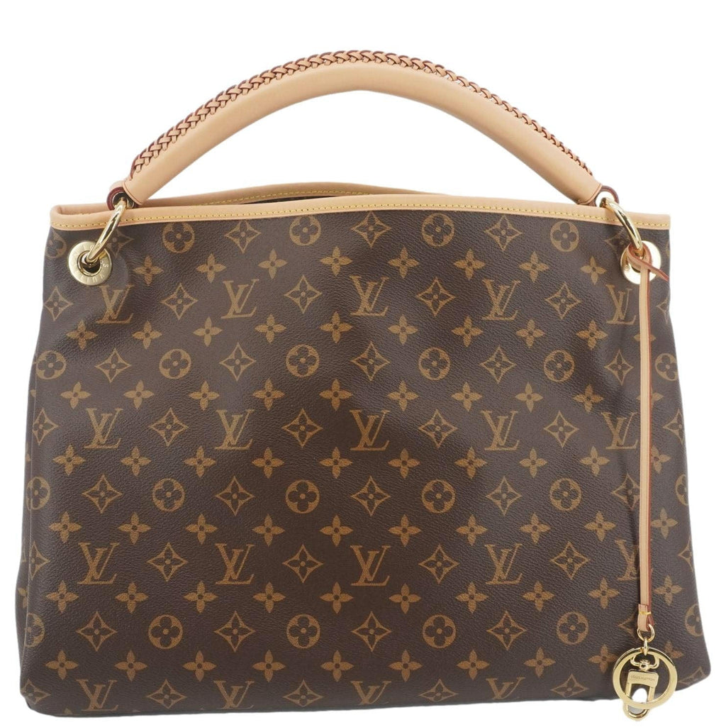 LOUIS VUITTON Artsy MM NM Monogram Canvas Shoulder Bag Brown