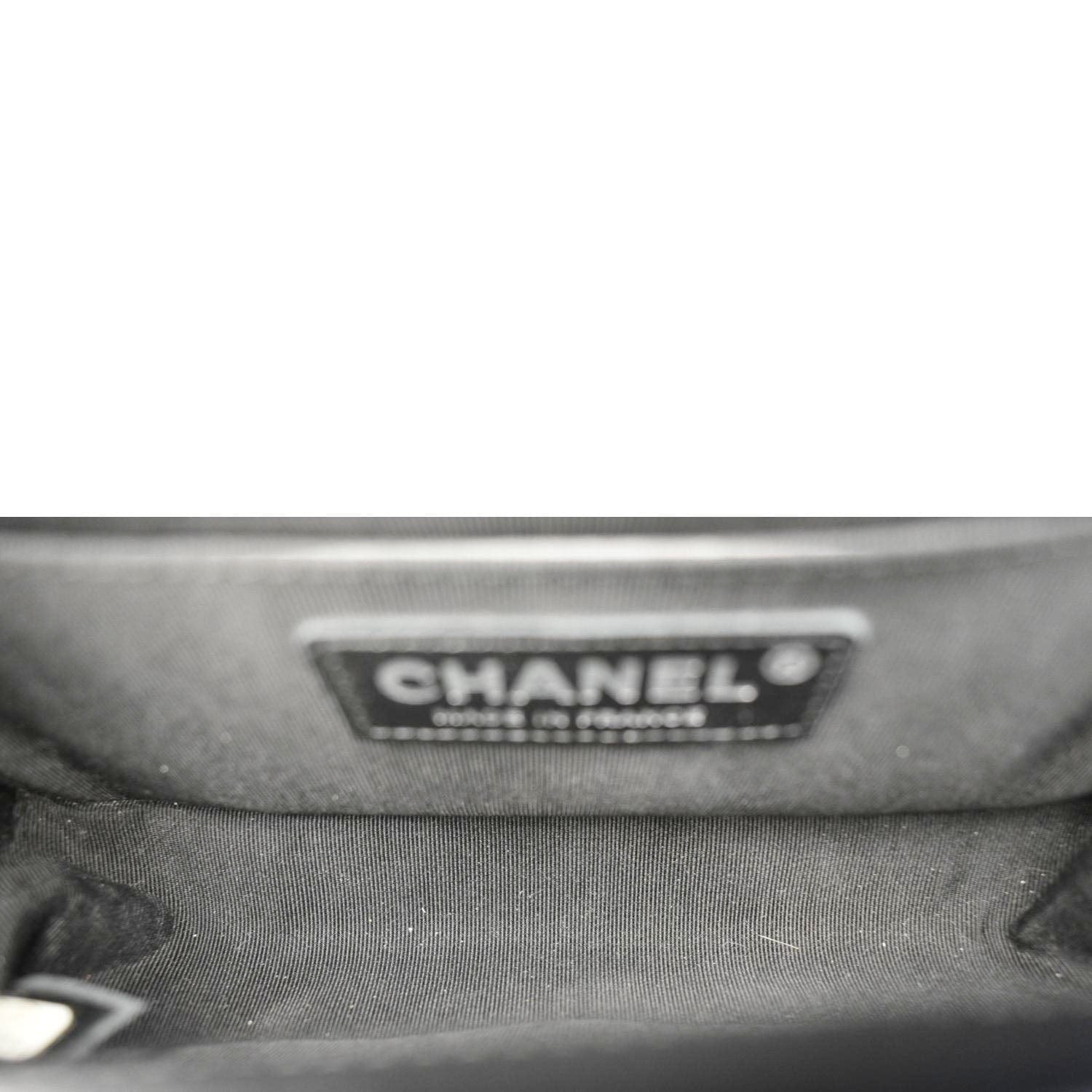 Chanel Boy Small Leather Shoulder Bag Black