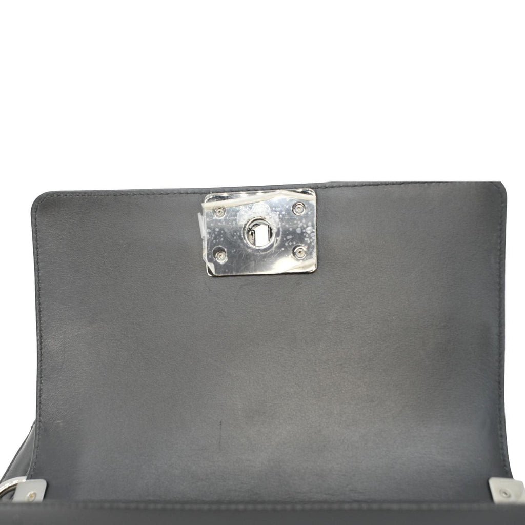 Chanel Boy Small Leather Shoulder Bag Black
