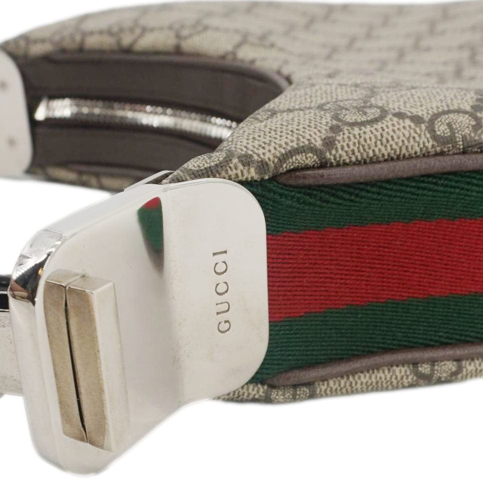GUCCI Attache Small Gucci Supreme Canvas Shoulder Bag Beige 699409