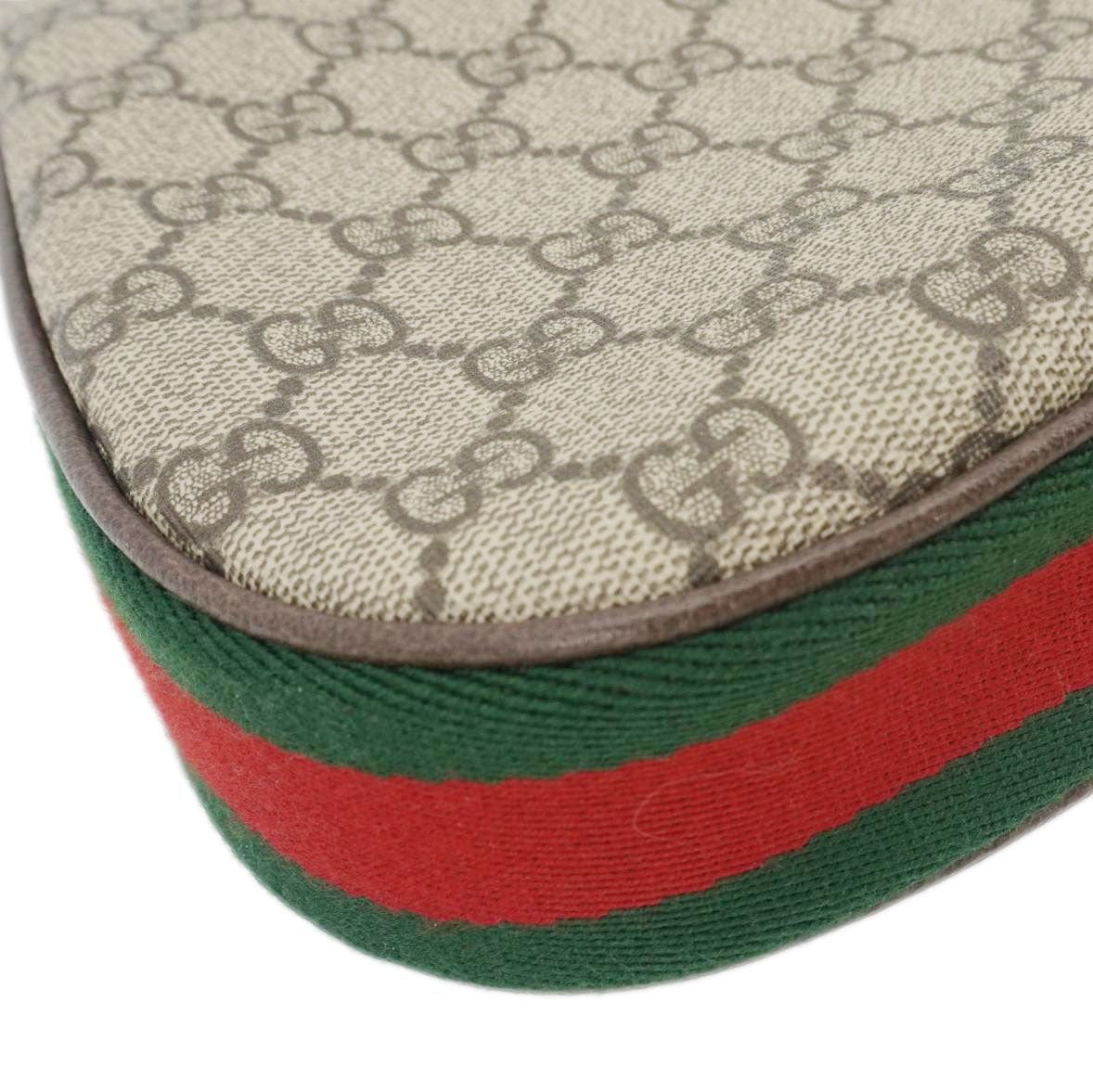 GUCCI Attache Small Gucci Supreme Canvas Shoulder Bag Beige 699409