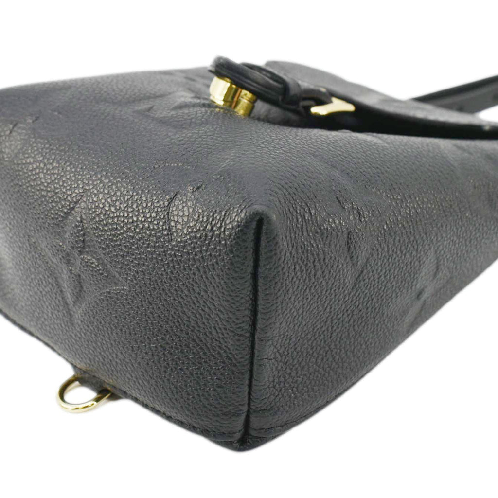 LOUIS VUITTON Tiny Monogram Empreinte Leather Backpack Black
