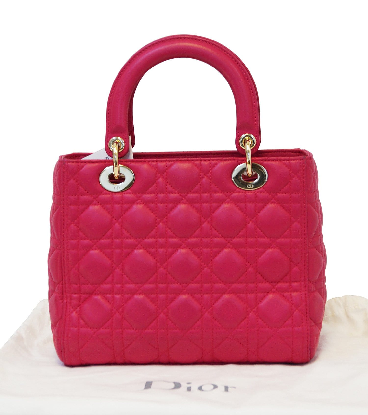 CHRISTIAN DIOR Bag - Cannage Pink  Lady Dior Bag