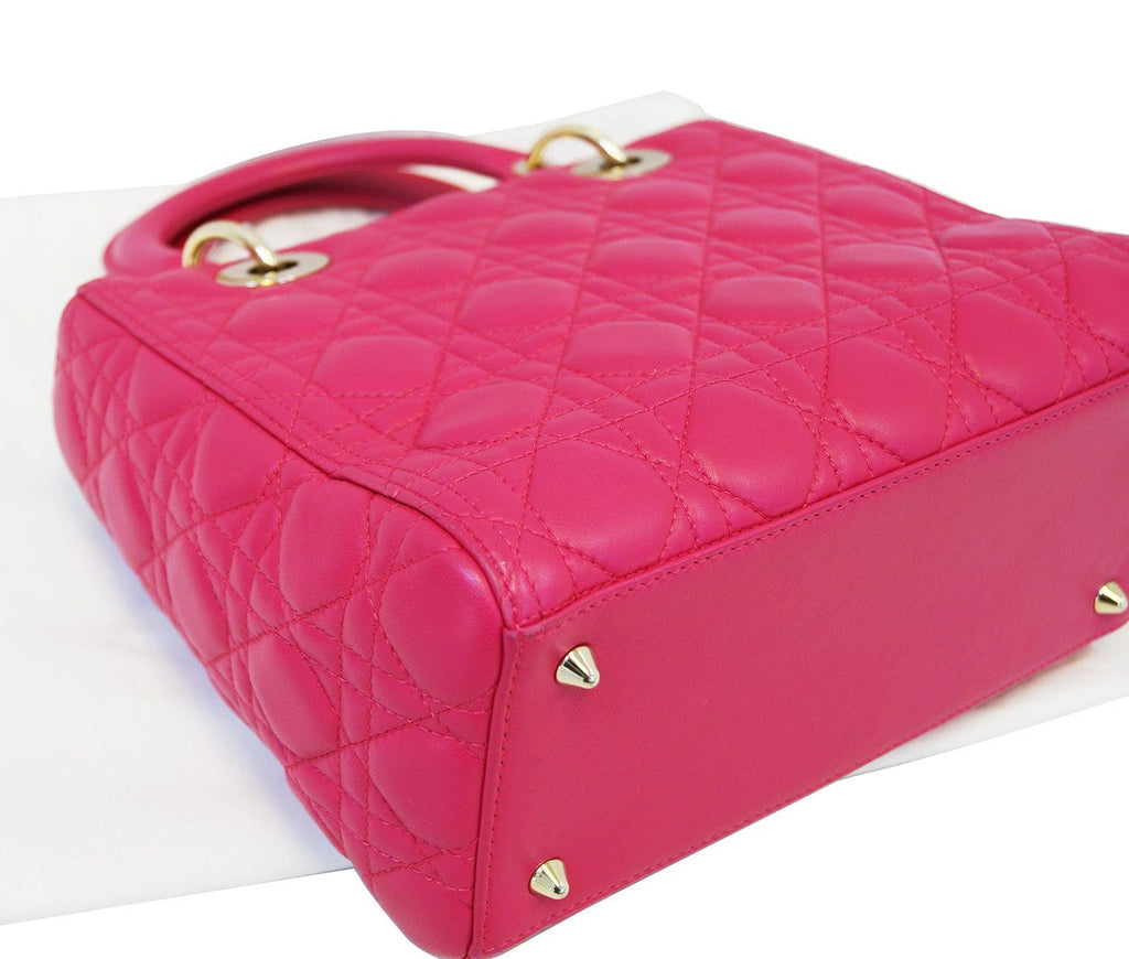 CHRISTIAN DIOR Bag - Cannage Pink  Lady Dior Bag