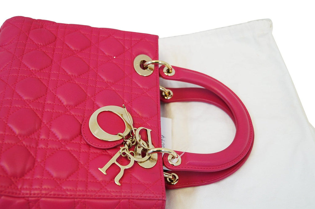 CHRISTIAN DIOR Bag - Cannage Pink  Lady Dior Bag