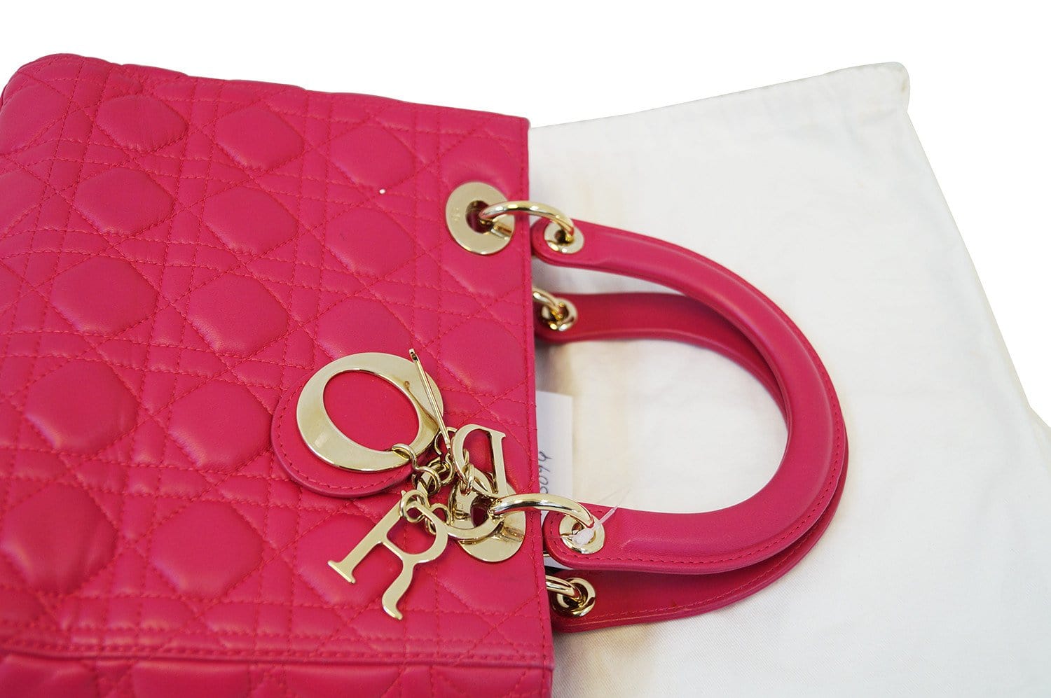 CHRISTIAN DIOR Bag - Cannage Pink  Lady Dior Bag
