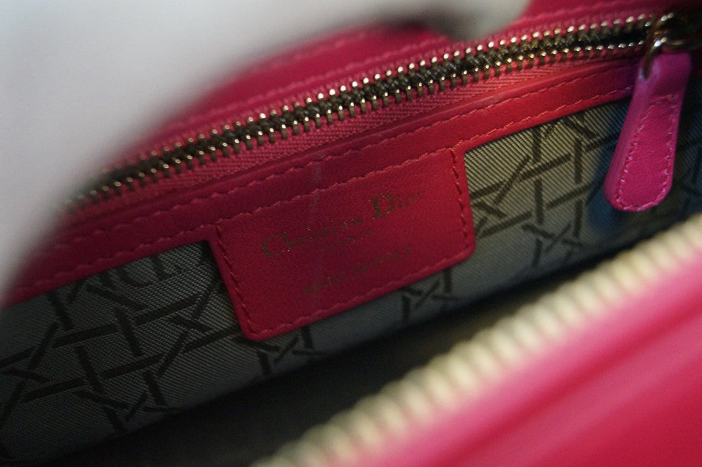 CHRISTIAN DIOR Bag - Cannage Pink  Lady Dior Bag