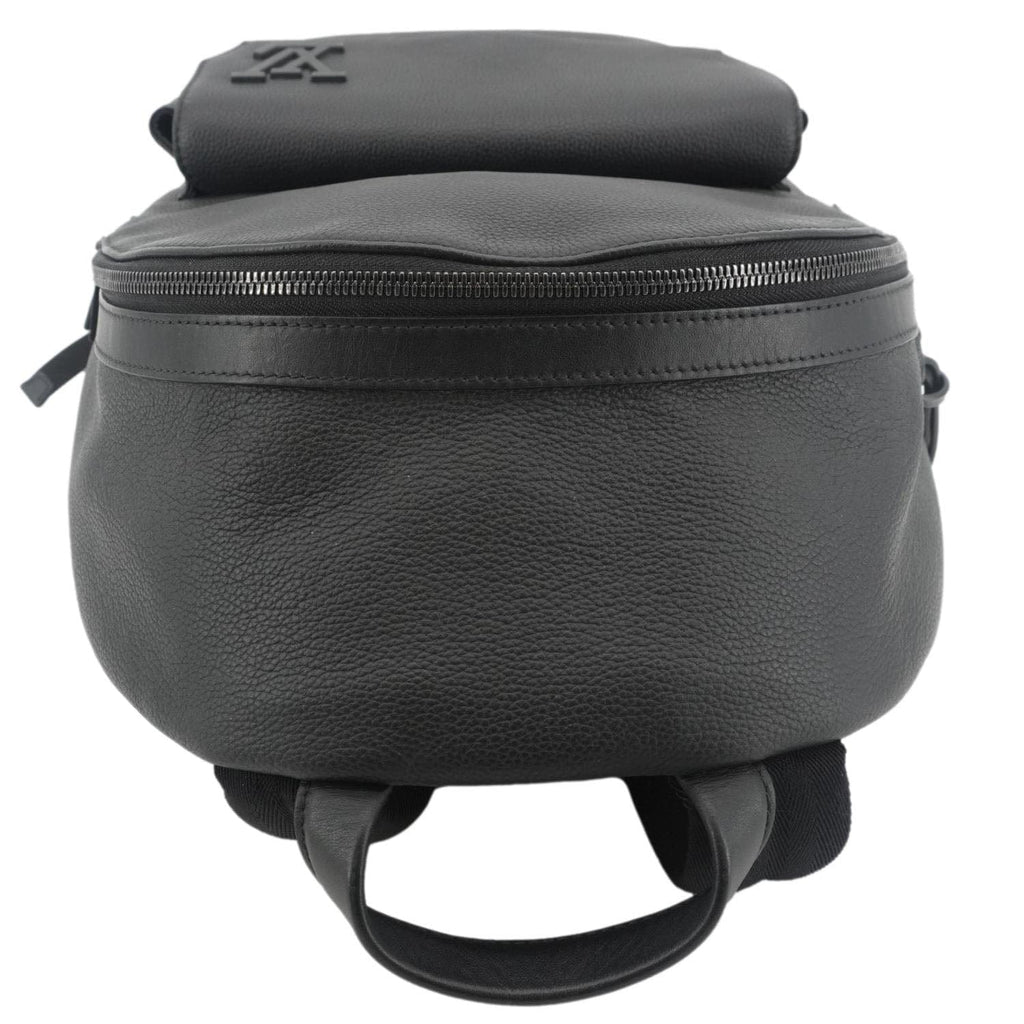 LOUIS VUITTON Takeoff Aerogram Grained Calf Leather Backpack Black