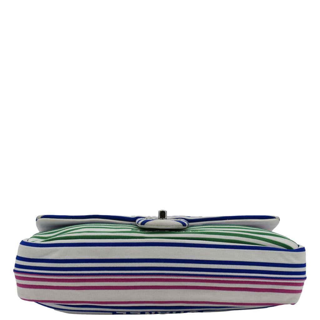Chanel Venise Biarritz Flap Mixed Fibers Shoulder Bag Multicolor