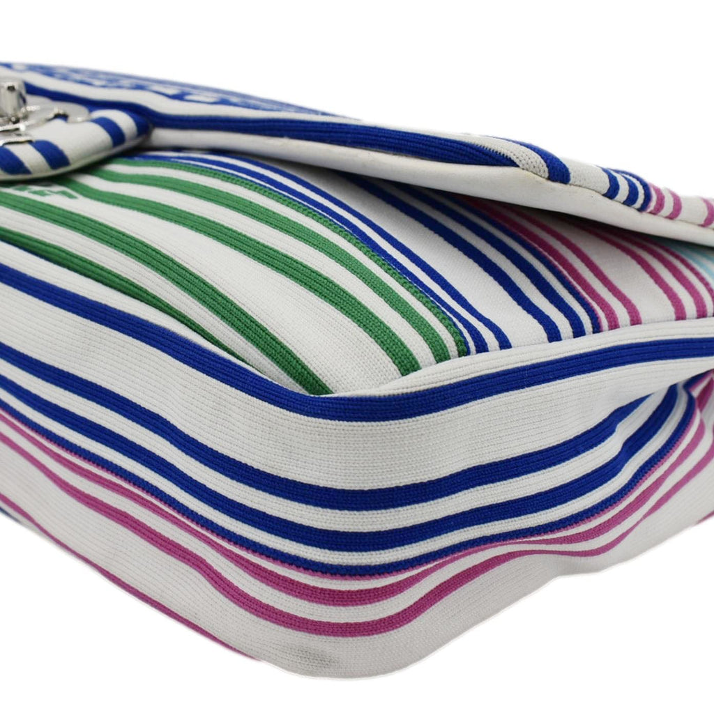 Chanel Venise Biarritz Flap Mixed Fibers Shoulder Bag Multicolor
