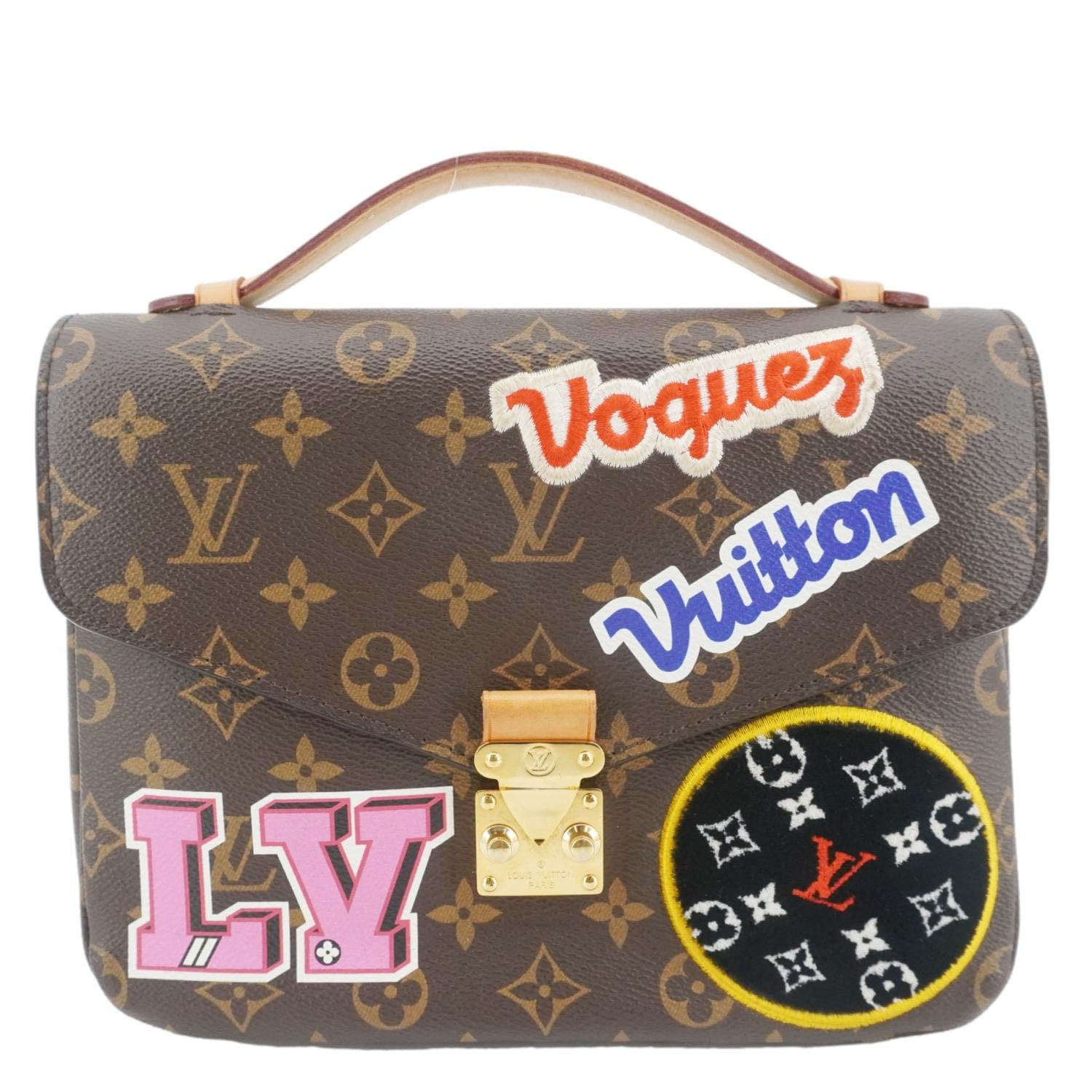 LOUIS VUITTON Metis Pochette Patches Monogram Canvas Crossbody Bag Brown