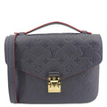 LOUIS VUITTON Metis Pochette Empreinte Leather Crossbody Bag Navy Blue