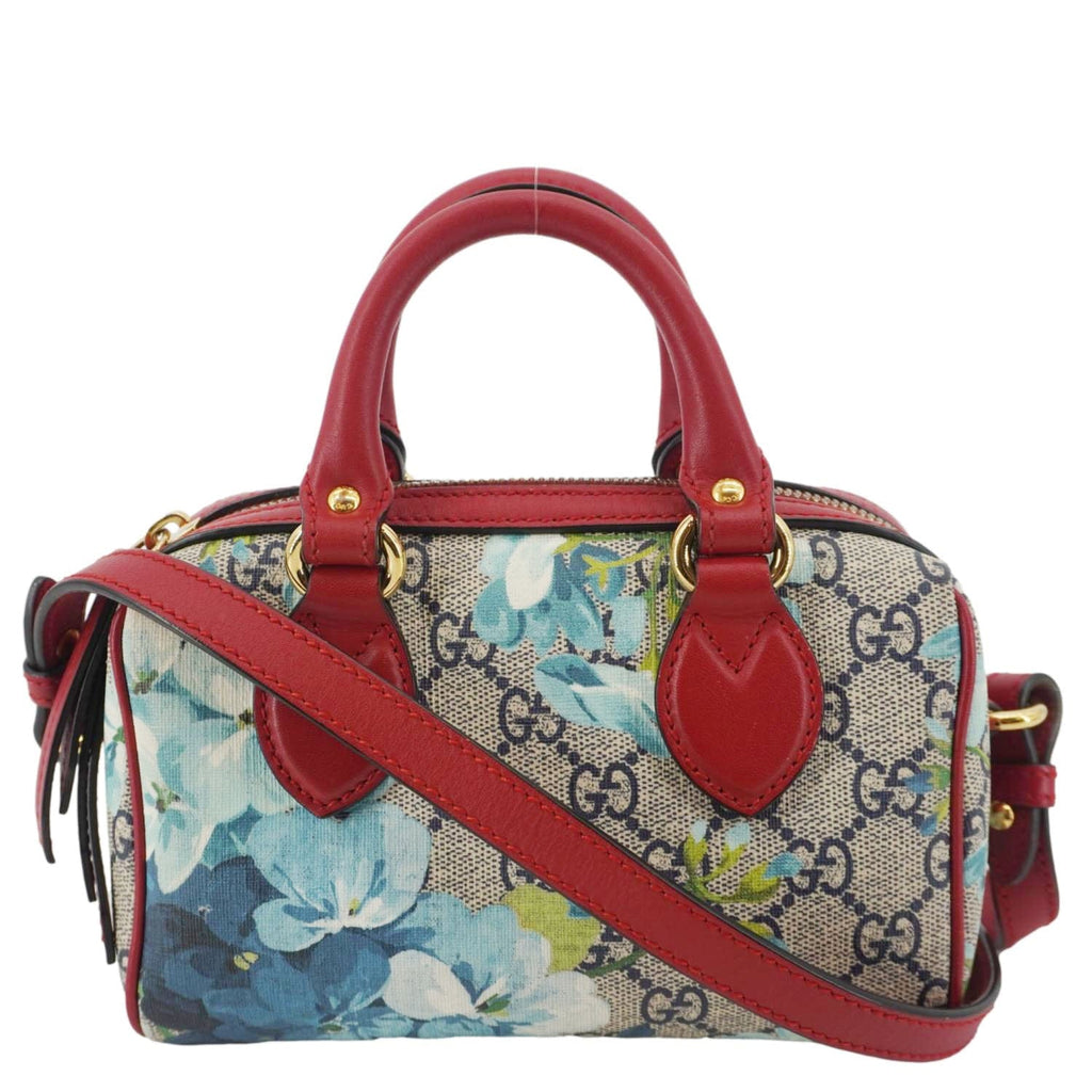 GUCCI Mini Blooms Gucci Supreme Canvas Top Handle Crossbody Bag Multicolor 546312