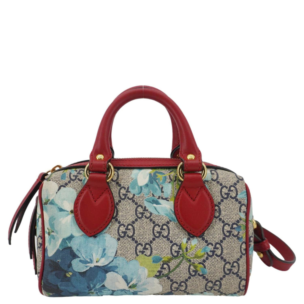 GUCCI Mini Blooms Gucci Supreme Canvas Top Handle Crossbody Bag Multicolor 546312