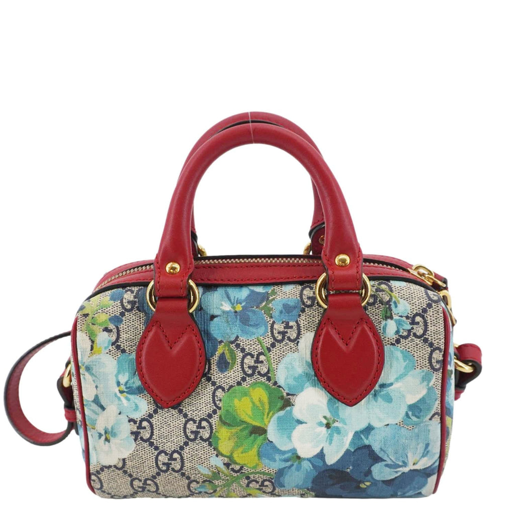 GUCCI Mini Blooms Gucci Supreme Canvas Top Handle Crossbody Bag Multicolor 546312