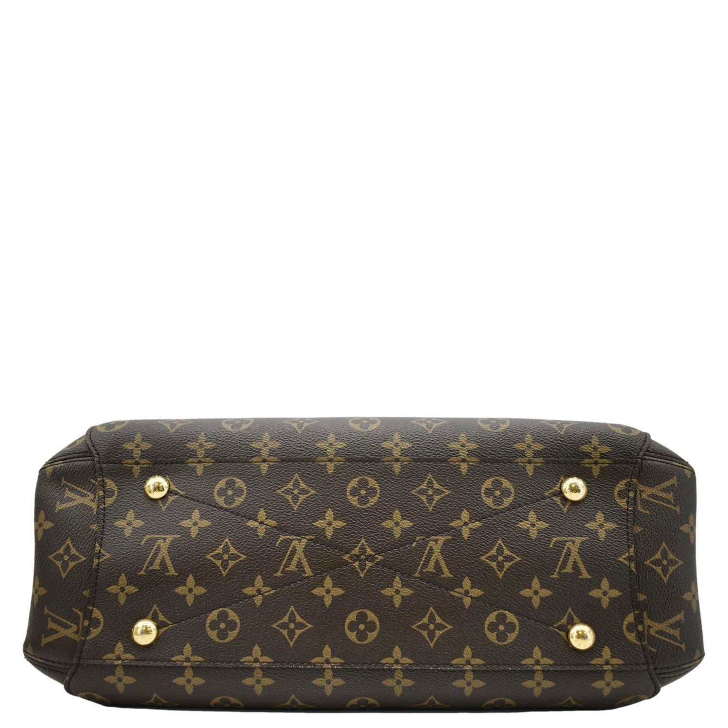 LOUIS VUITTON Montaigne GM Monogram Canvas Shoulder Bag Brown