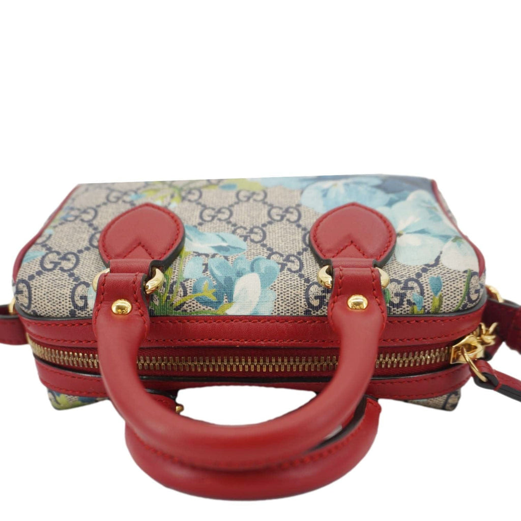 GUCCI Mini Blooms Gucci Supreme Canvas Top Handle Crossbody Bag Multicolor 546312
