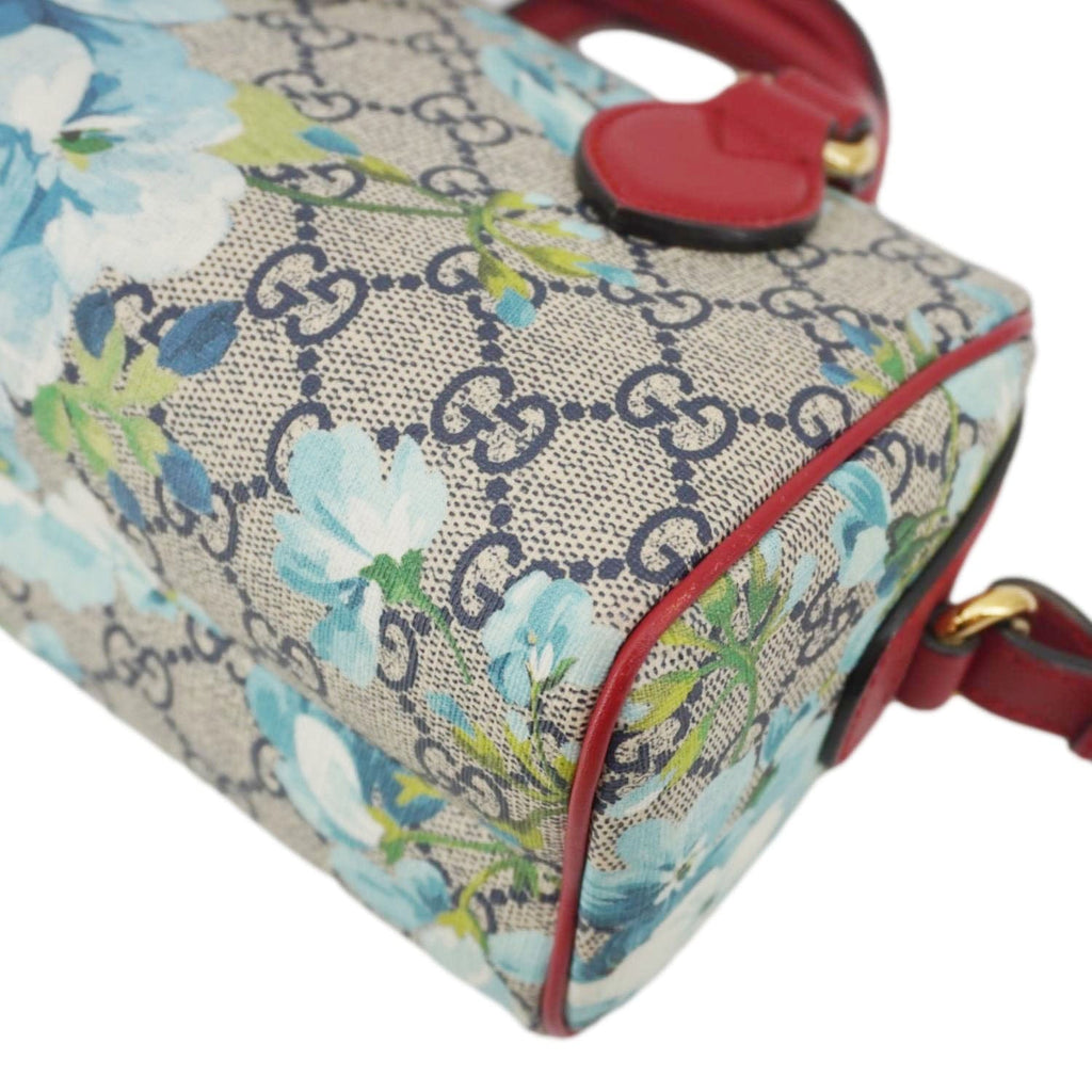 GUCCI Mini Blooms Gucci Supreme Canvas Top Handle Crossbody Bag Multicolor 546312
