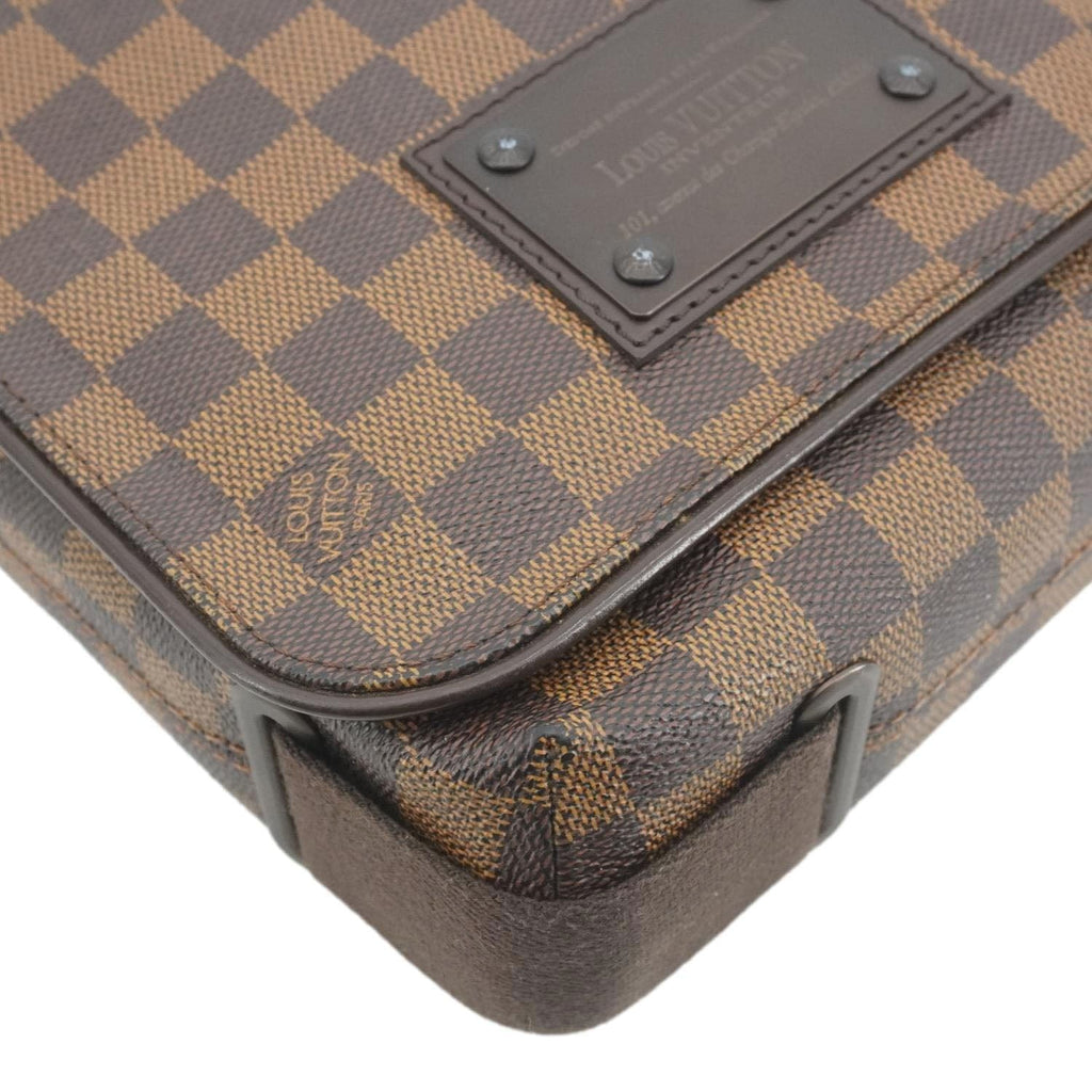 LOUIS VUITTON Brooklyn PM Damier Ebene Shoulder Bag Brown