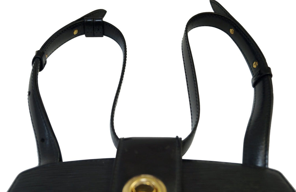 LOUIS VUITTON Epi Leather Black Cluny Shoulder Bag