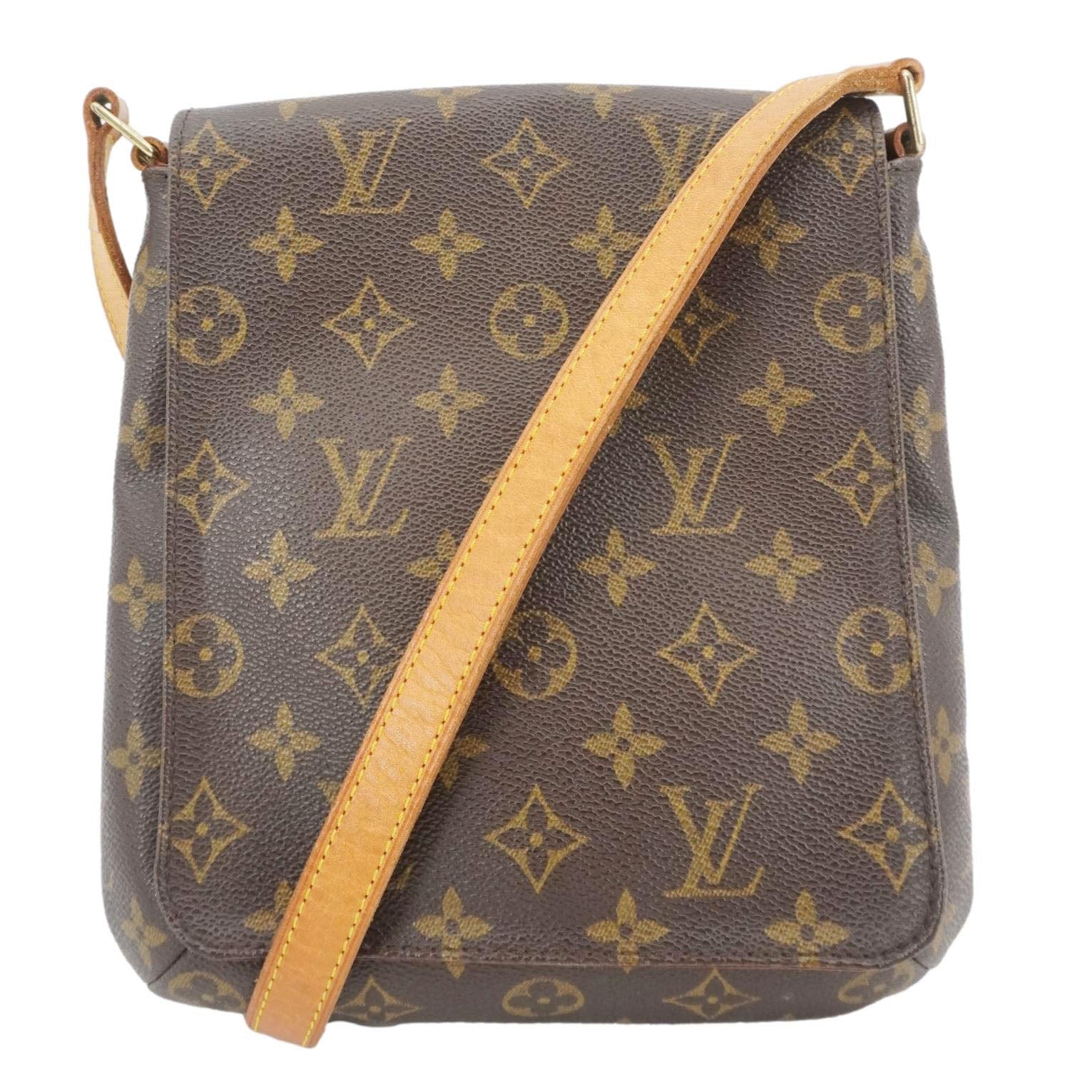 LOUIS VUITTON Mtte Salsa Monogram Canvas Crossbody Bag Brown