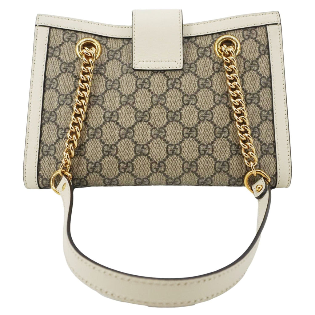 GUCCI Padlock Medium Gucci Supreme Canvas Tote Bag Beige 498156