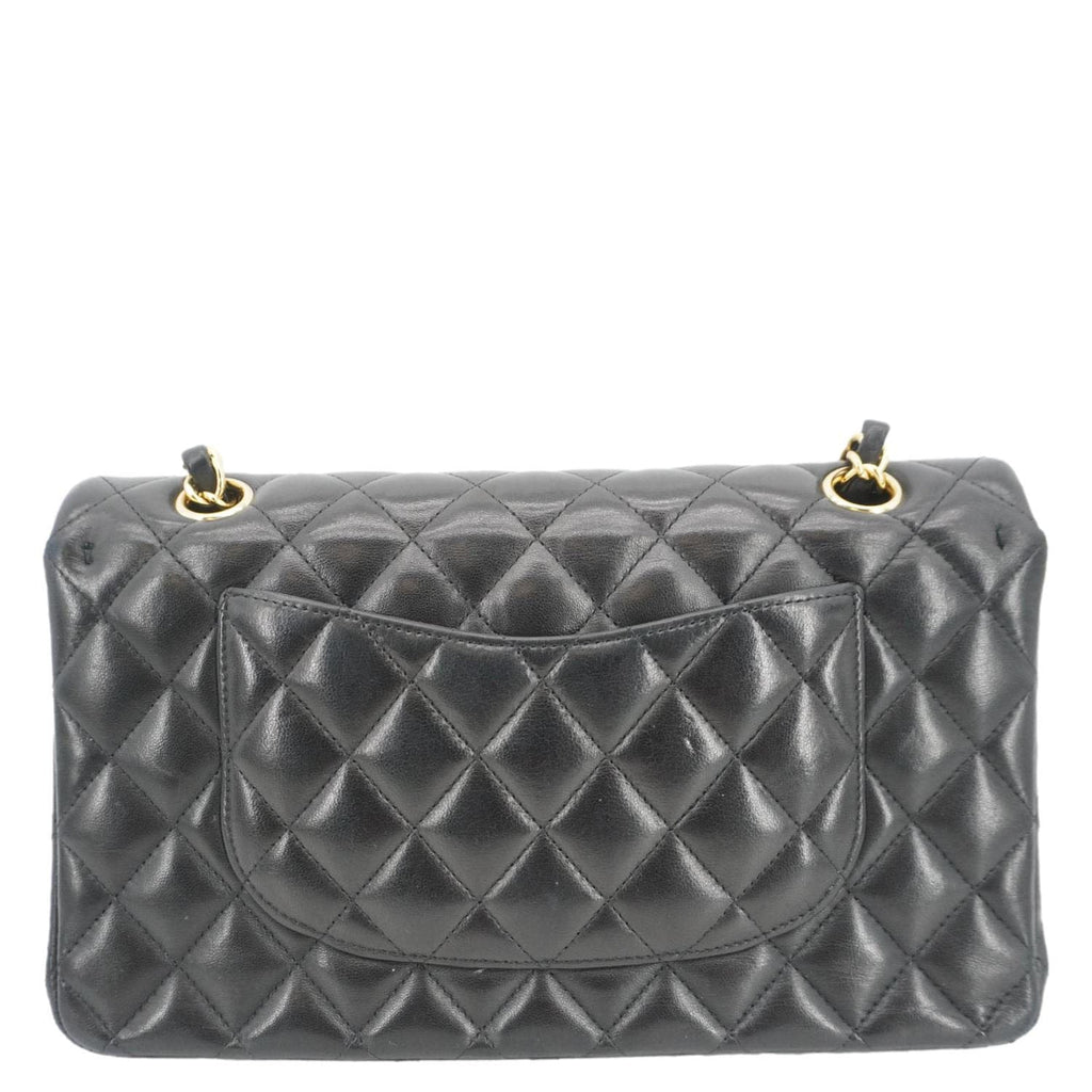 Chanel Classic Double Flap Quilted Leather Crossbody Bag Black