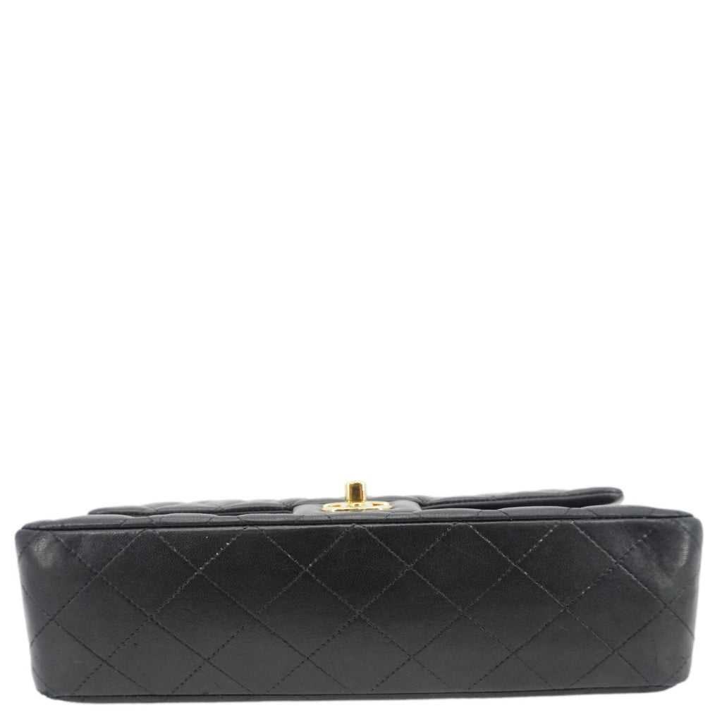 Chanel Classic Double Flap Quilted Leather Crossbody Bag Black