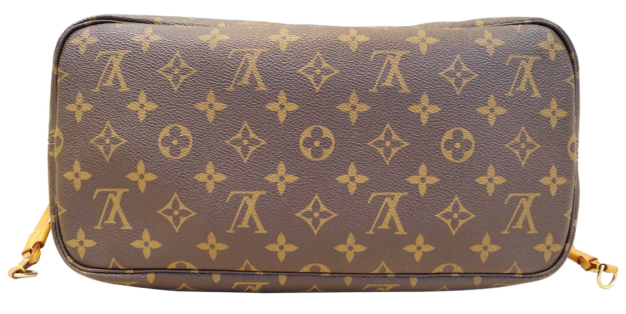 LOUIS VUITTON Monogram Canvas Neverfull MM Shoulder Bag Yellow Interior