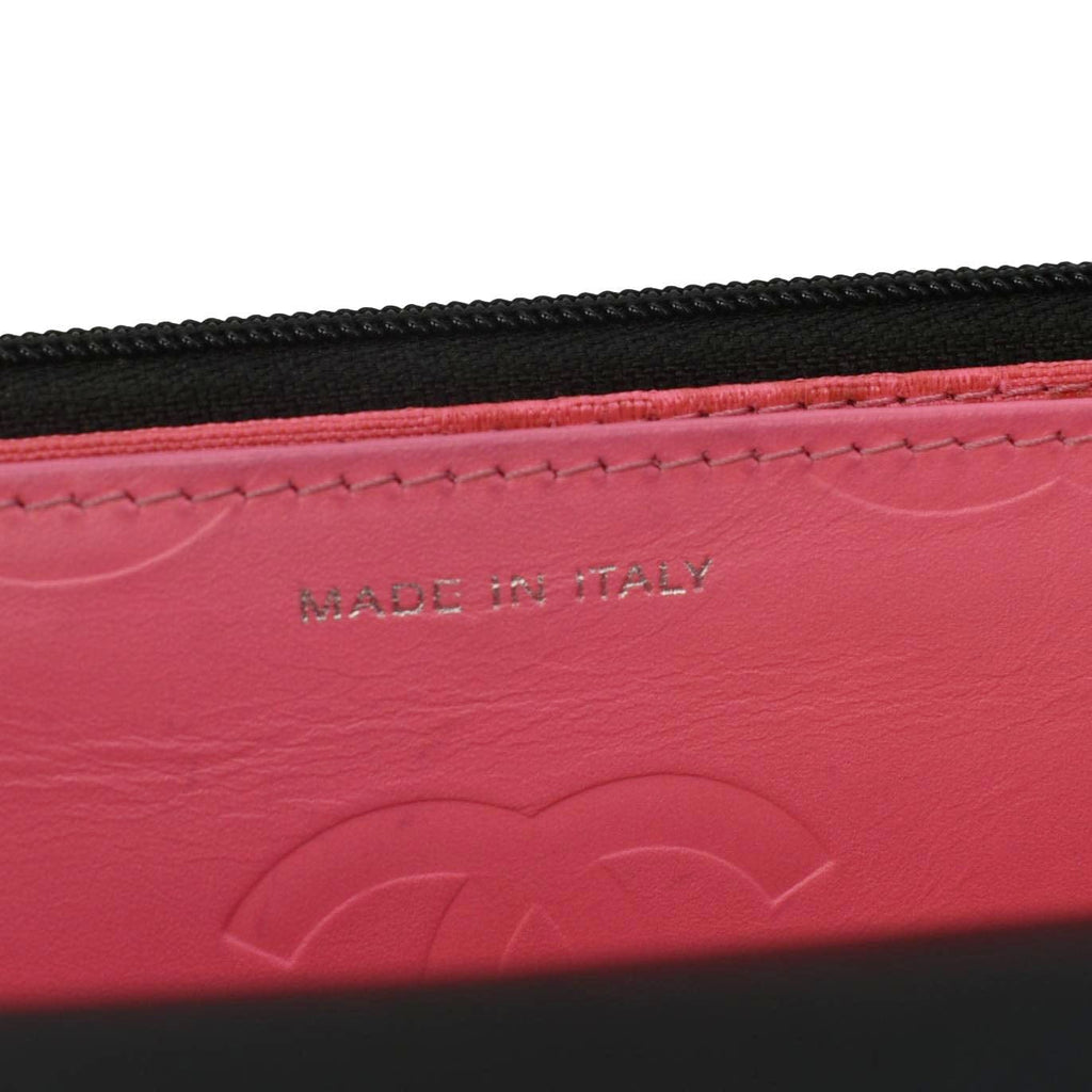 Chanel Cambon Ligne Wallet On Chain Quilted Leather Clutch Crossbody Bag Black