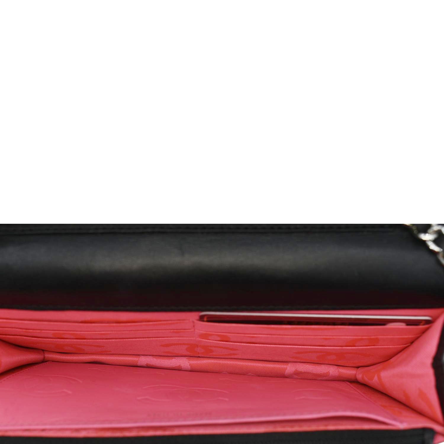 Chanel Cambon Ligne Wallet On Chain Quilted Leather Clutch Crossbody Bag Black