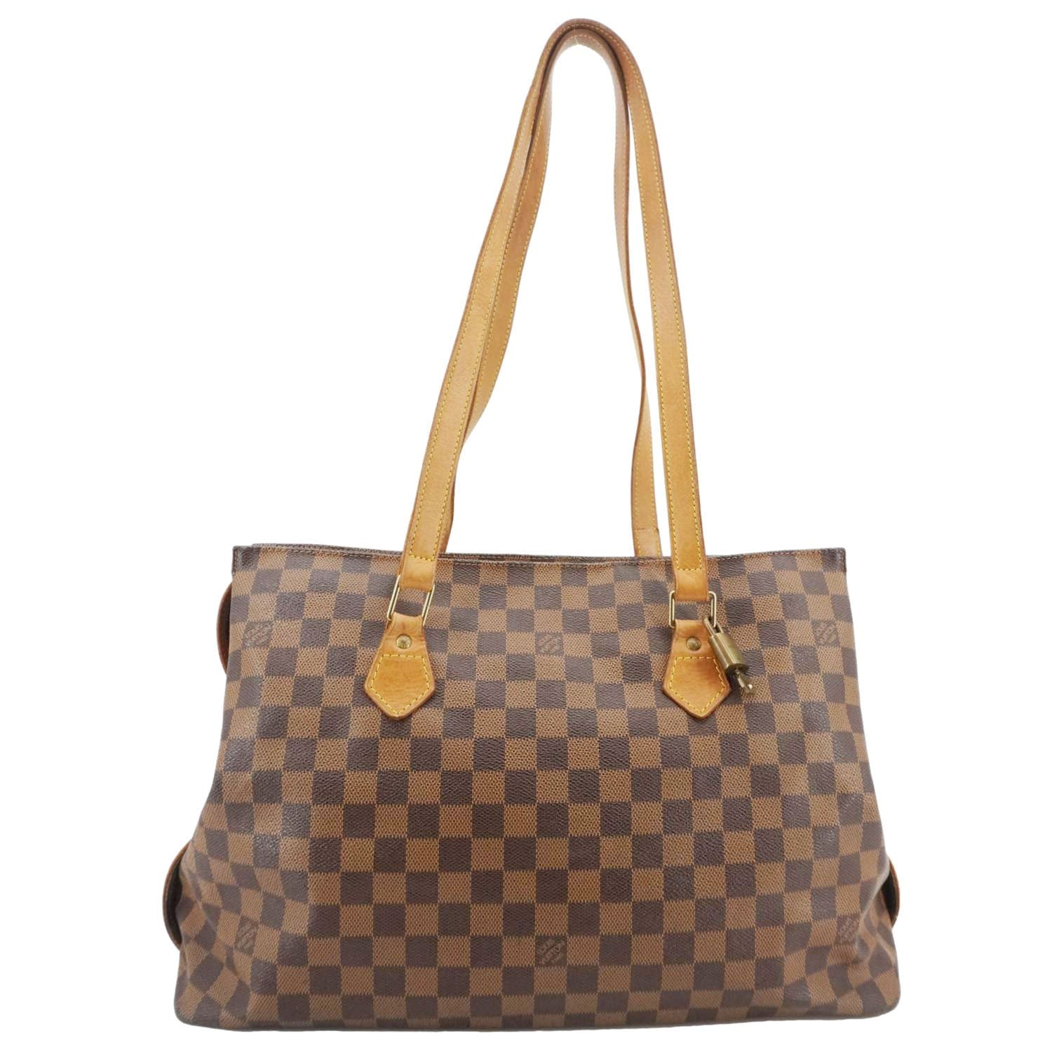LOUIS VUITTON Chelsea Damier Ebene Shoulder Bag Brown