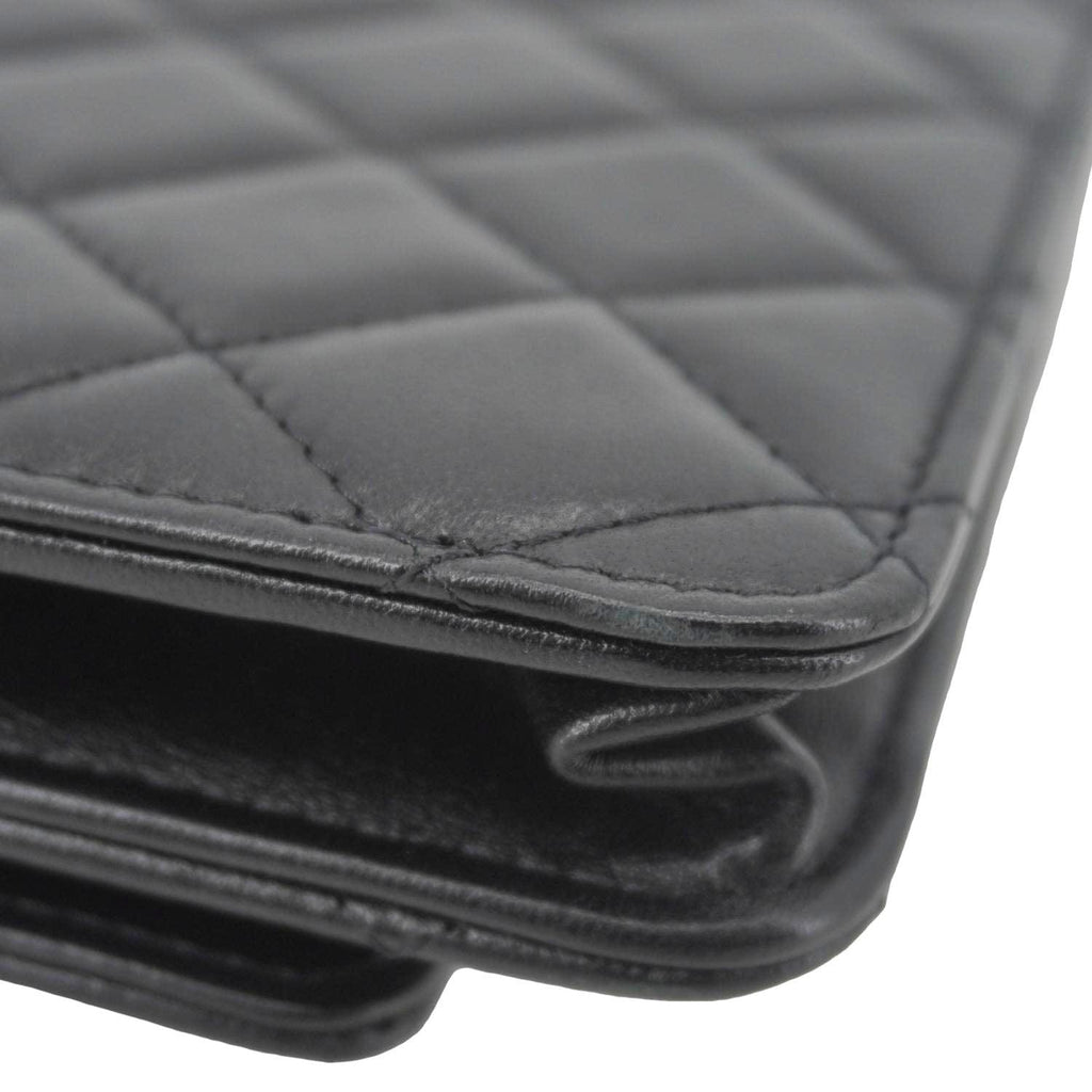 Chanel Trendy CC Quilted Leather Wallet On Chain Crossbody Bag Black